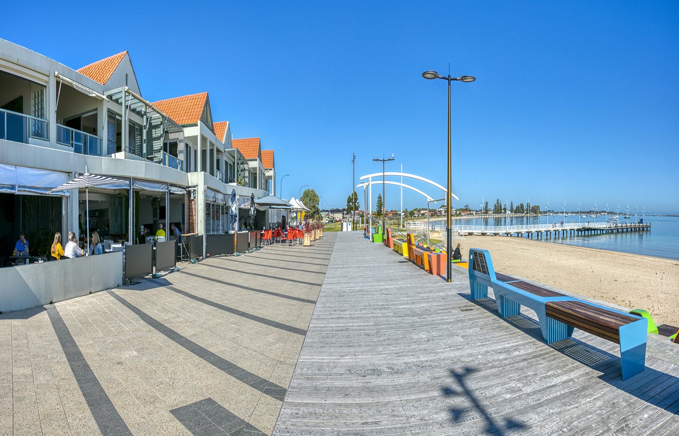 Rockingham Beach foreshore and waterfront promenade Western Australia